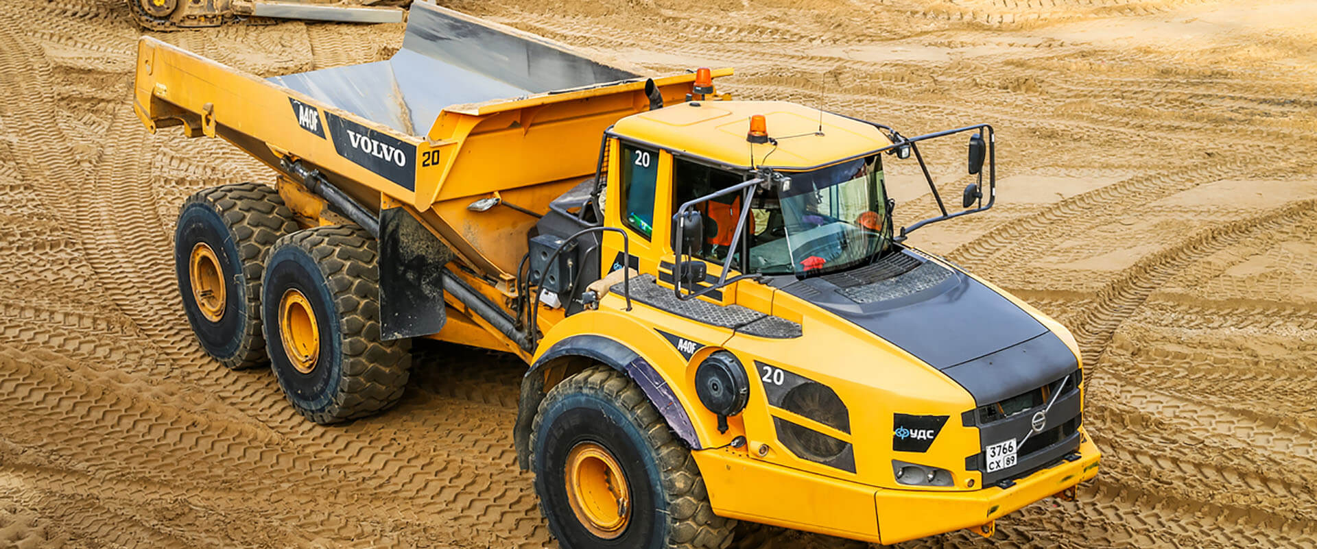 Articulated Haul Truck Banner